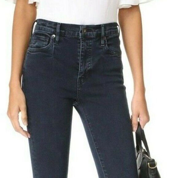 Levis Made & Crafted Jeans Size 27 High Skinny Zip Leg Dark Wash Black Mid Rise - Picture 10 of 13